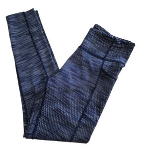 Tek Gear Blue Striped Leggings SZ M
